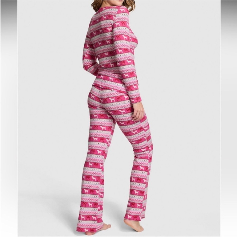 LoveShackFancy X PINK Waffle Knit Pajama Set - Picture 7 of 7